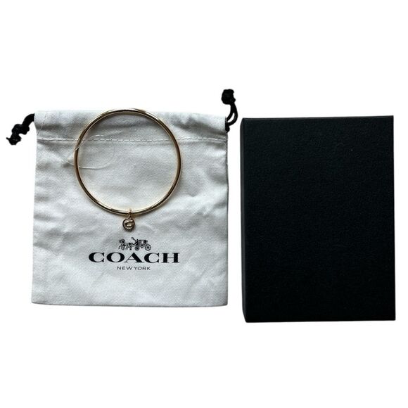 Coach Bangle Bracelet with "C" Charm NWOT - Picture 2 of 4